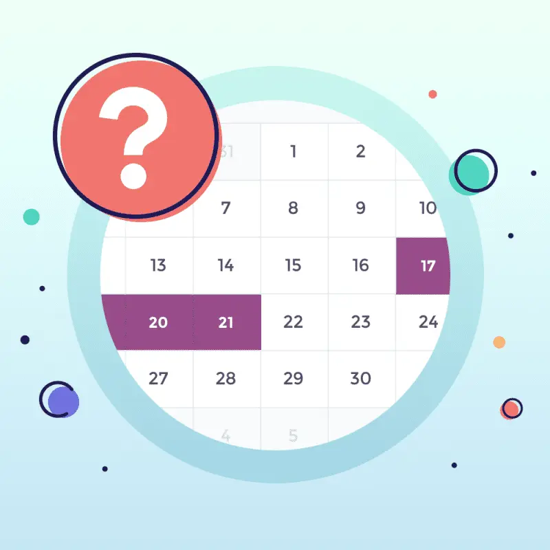 Period calendar and ovulation date to have a baby