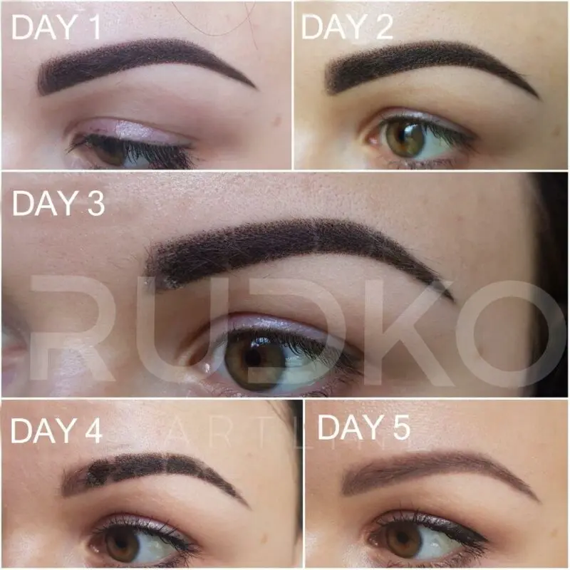 Permanent makeup for eyebrows, eyes, eyelids