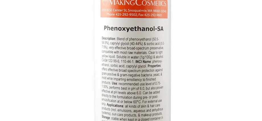 Phenoxyethanol: tarisa pane ichi chinochengetedza muzvizoro