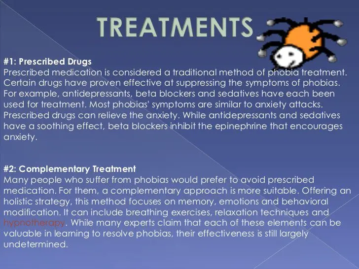 Phobia: complementary approaches