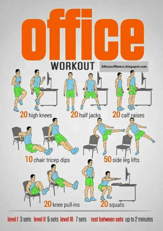 Physical workout at work