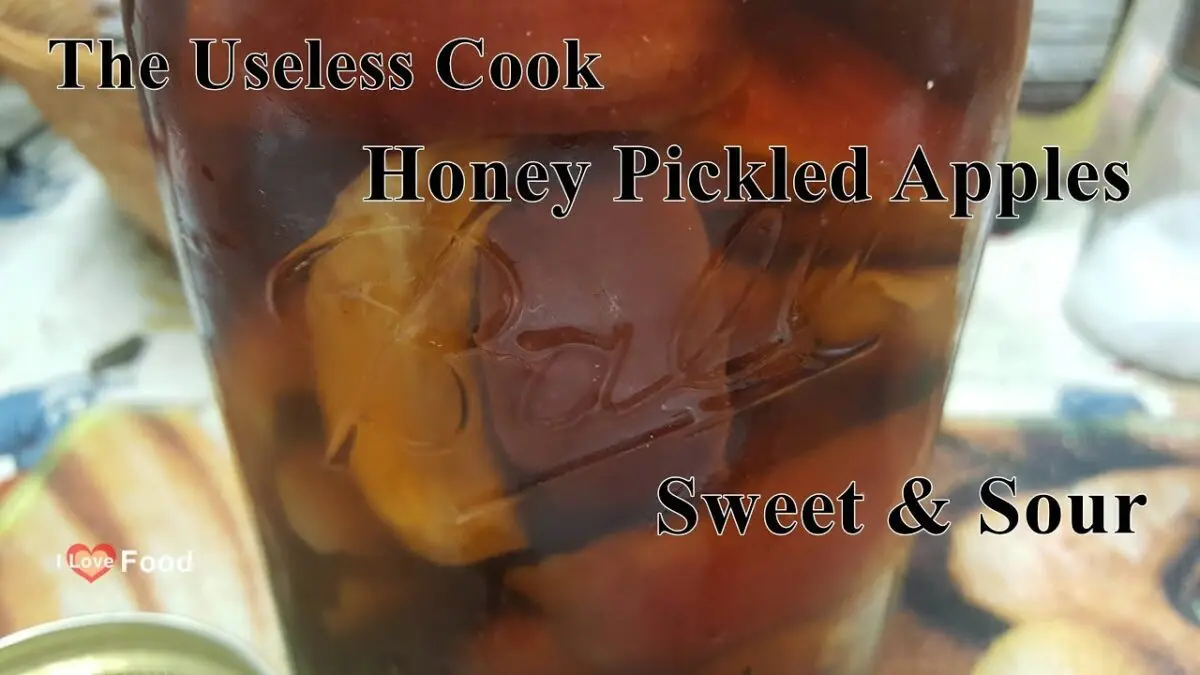 Pickled apples: an old snack. Video