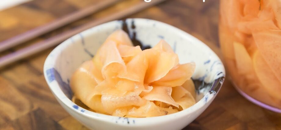 Pickled ginger recipe. Video