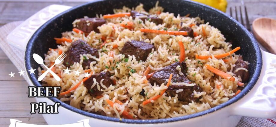 Pilaf with beef: like notes. Video