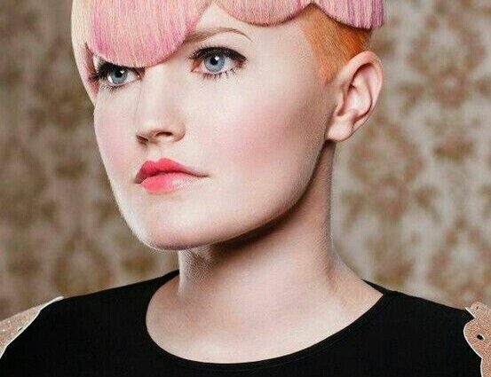 Pink photo: creative haircuts