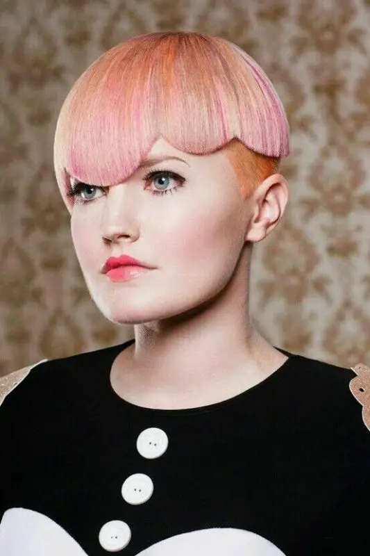 Pink photo: creative haircuts