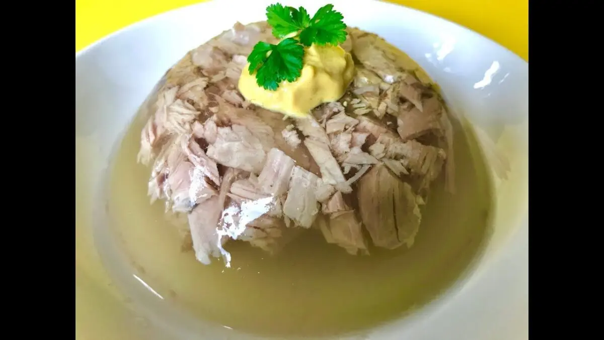 Pork aspic: how to make it transparent? Video