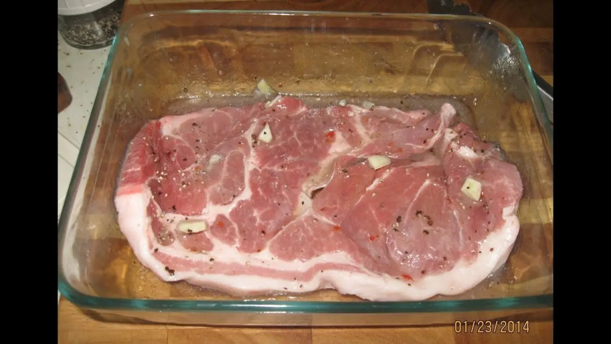 Pork: how to marinate correctly? Video