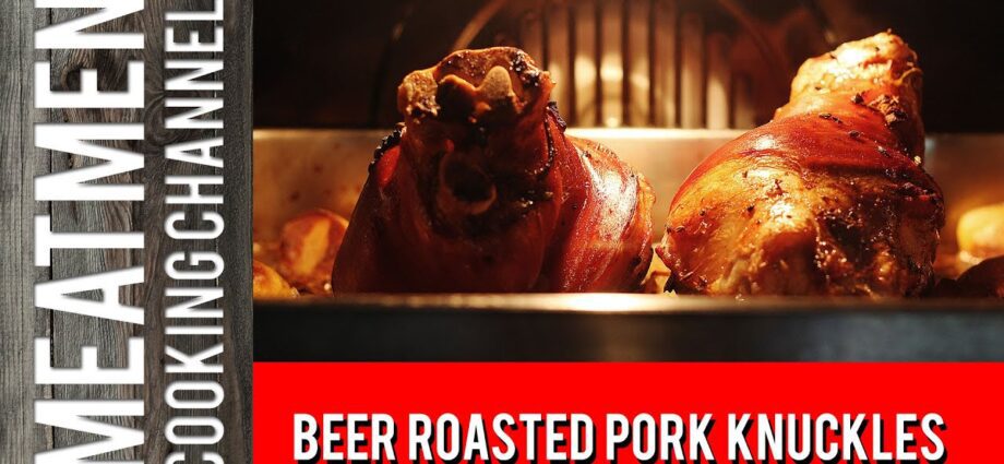 Pork knuckle baked in the oven. Video recipe