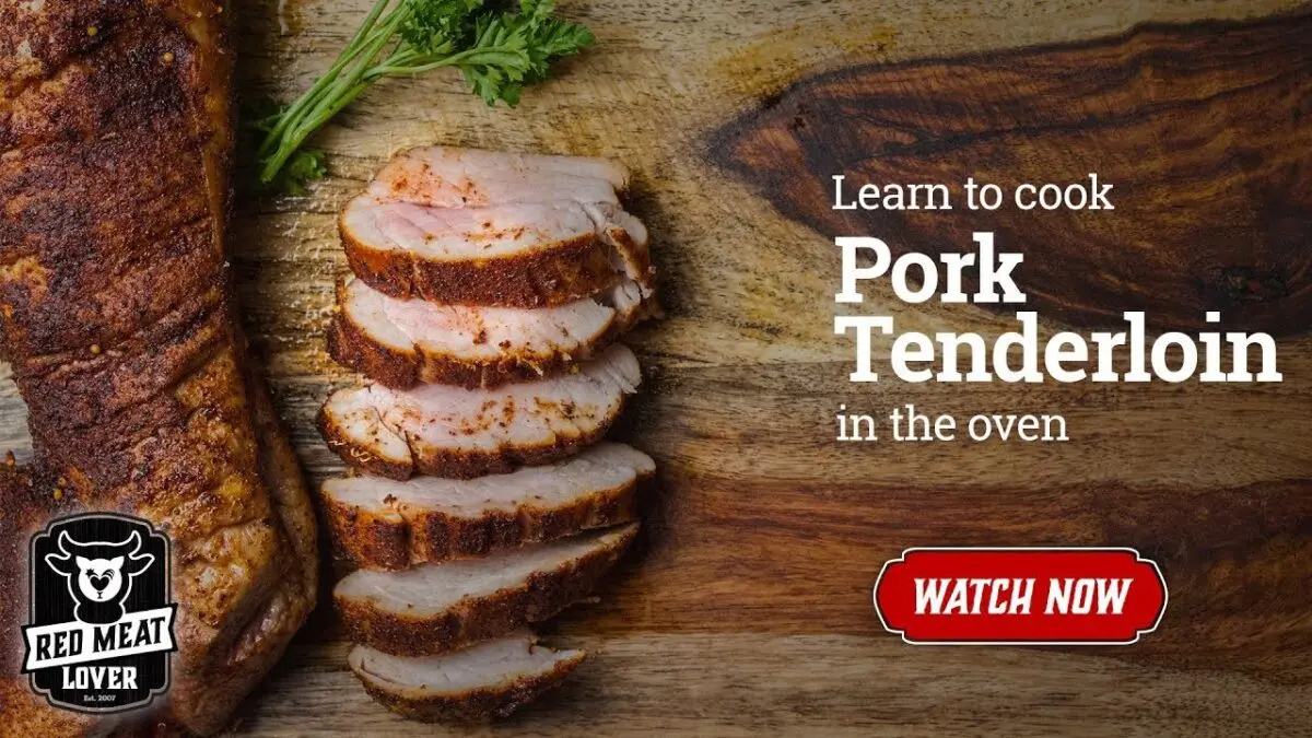 Pork loin in the oven. Cooking video