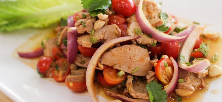 Pork salad: recipe. Video