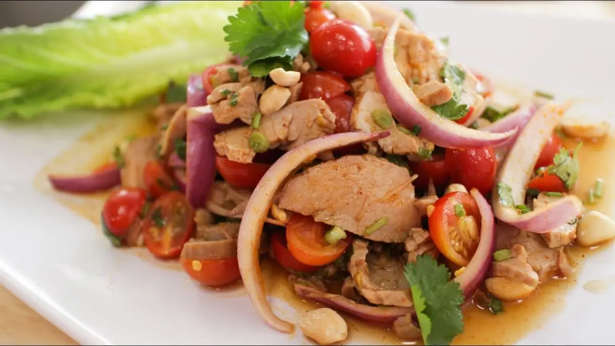 Pork salad: recipe. Video