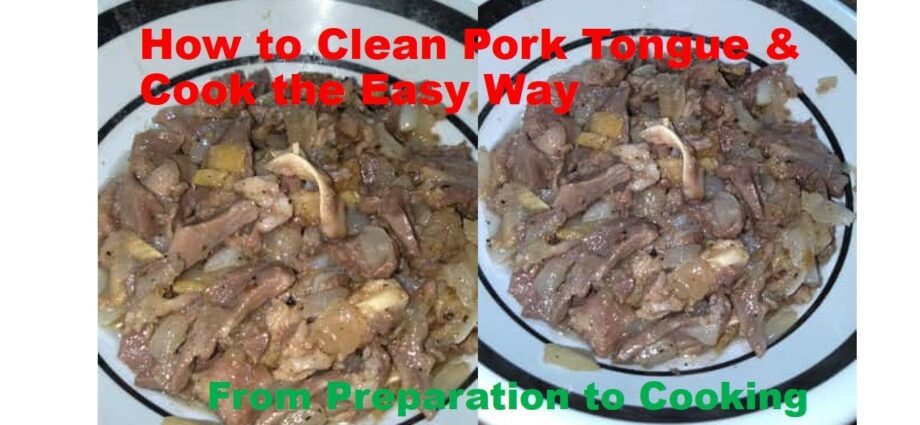 Pork tongue: how to clean it properly? Video