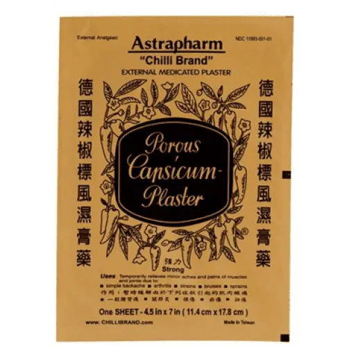 Porous capsicum plaster