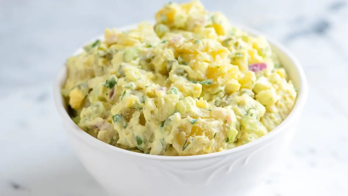 Potato salad: a simple recipe. Video
