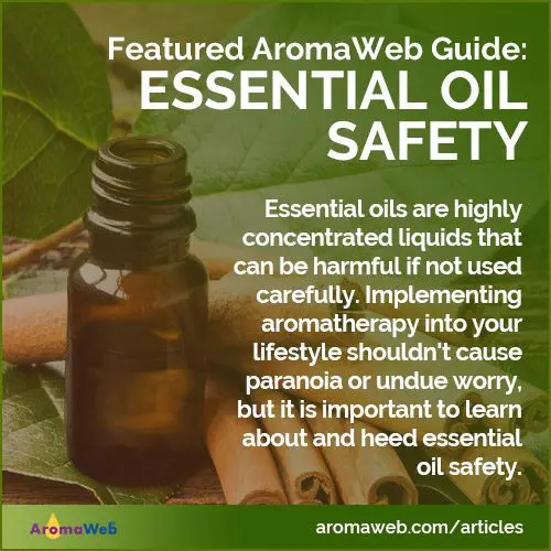 Precautions for the use of essential oils