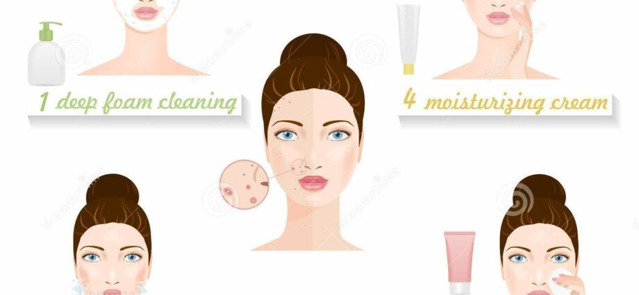 Problem skin care: 5 steps