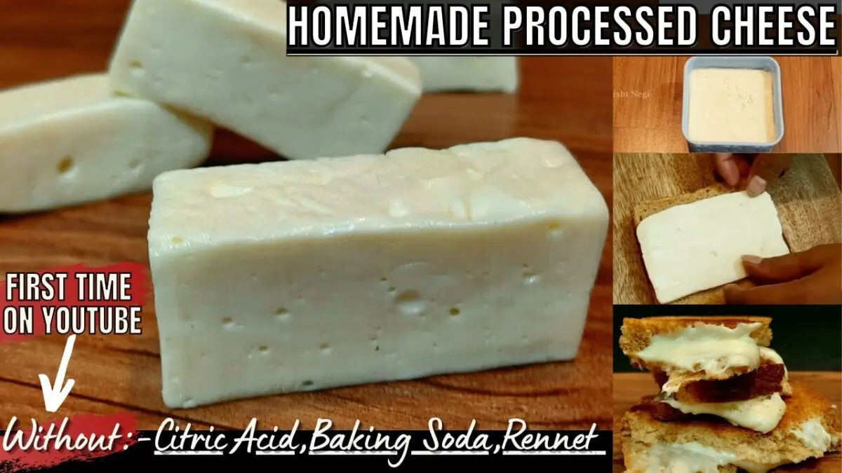 Processed cheese at home. Video