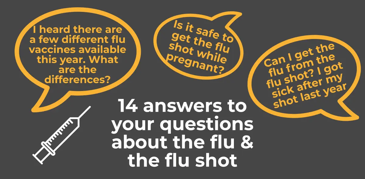 Questions and answers about the flu, colds and diet