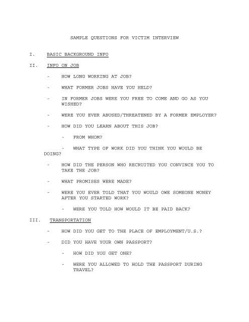 Questions To Ask A Victim Sample Healthy Food Near Me