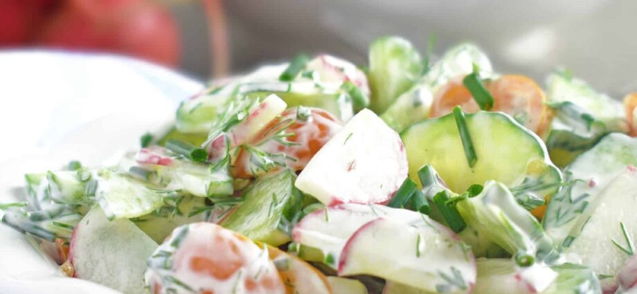 Radish salad: recipe. Video