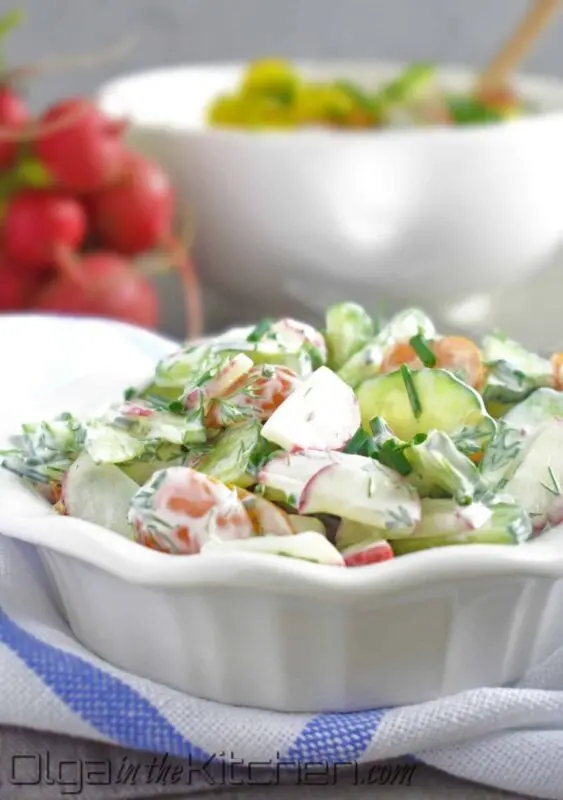 Radish salad: recipe. Video