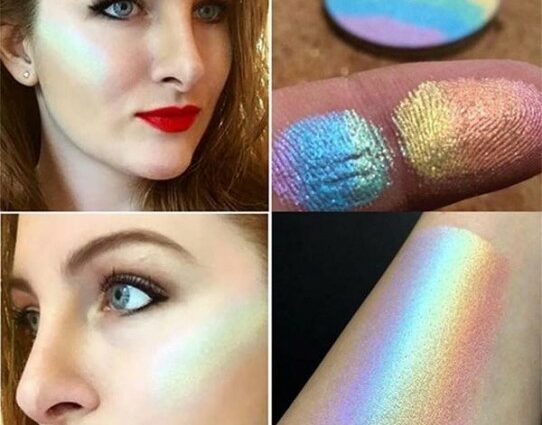 Rainbow highlighter and other unusual cosmetics photo