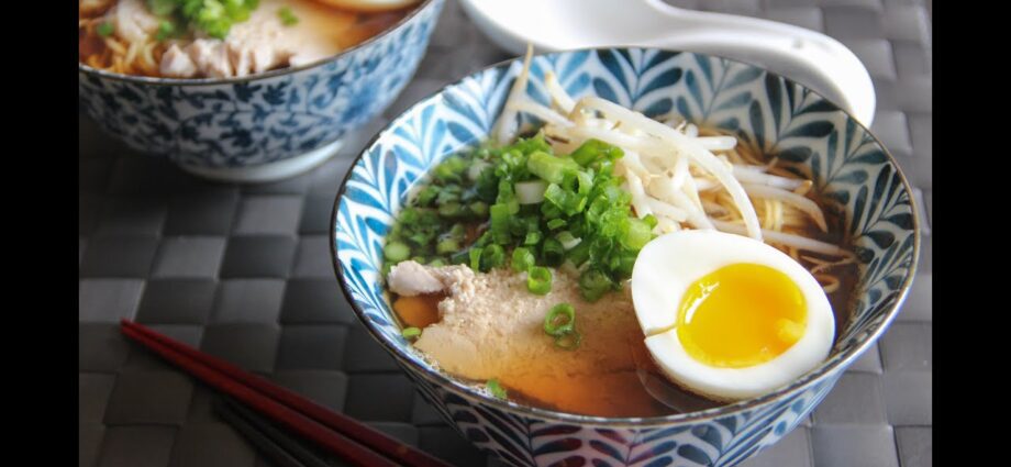 Ramen soup: a taste of Japanese cuisine. Video