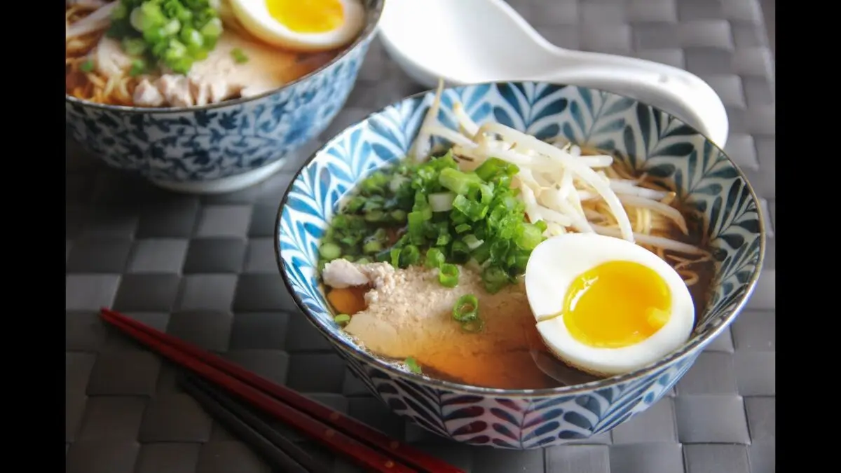 Ramen soup: a taste of Japanese cuisine. Video