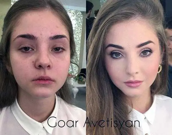 Regular girls before and after makeup