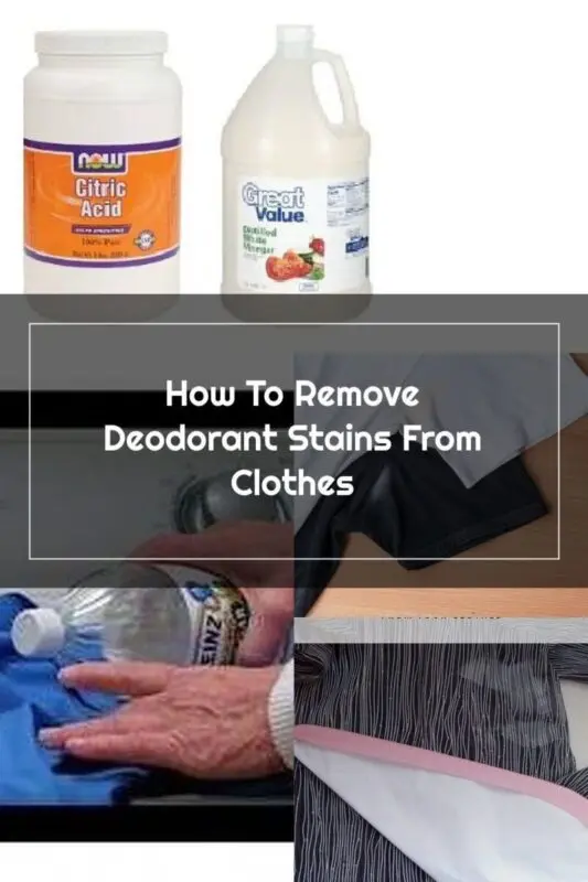 Removing deodorant stains. Video