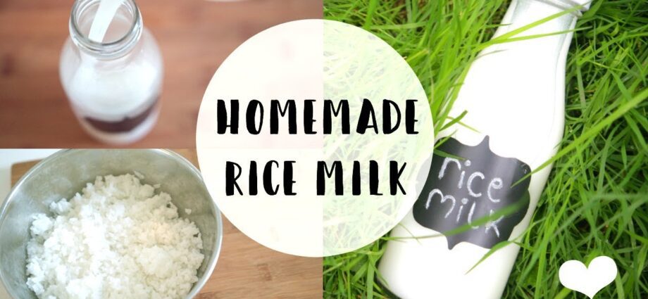 Rice milk: how to cook at home? Video