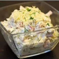 Russian beauty salad: recipe