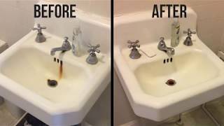 Rust removers: how to clean your bathtub and washbasin. Video