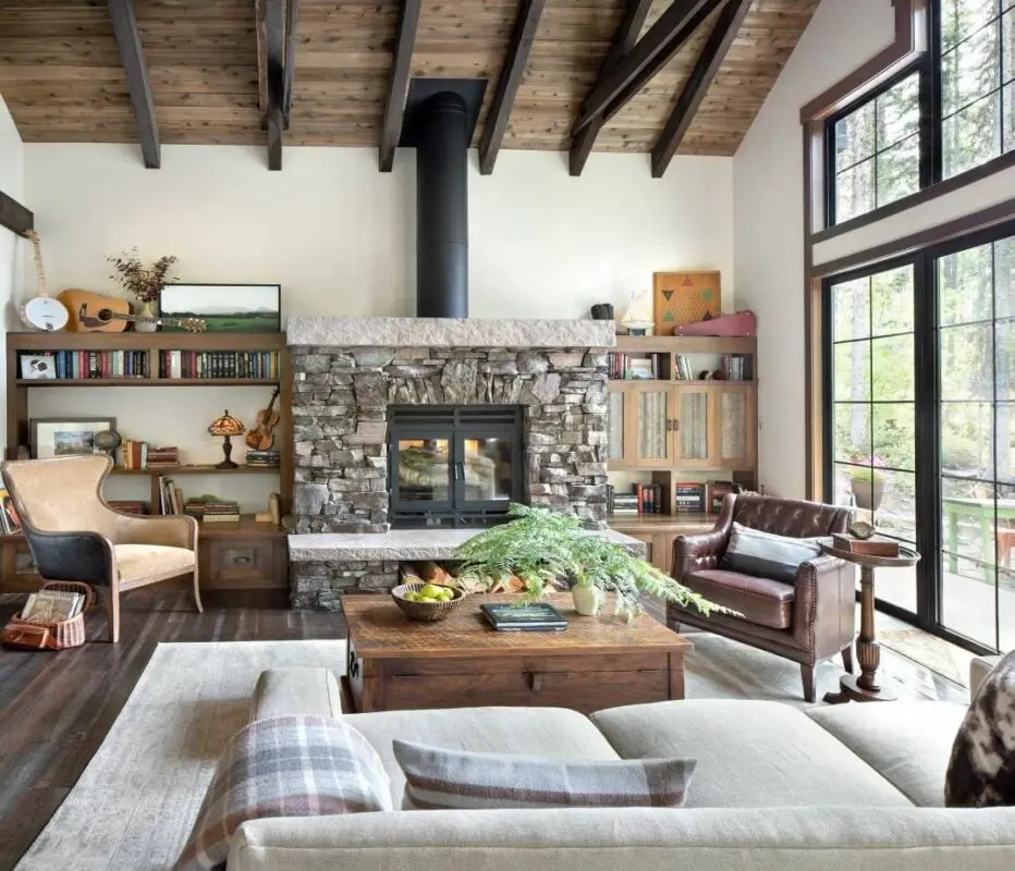 Rustic interior, designer tips