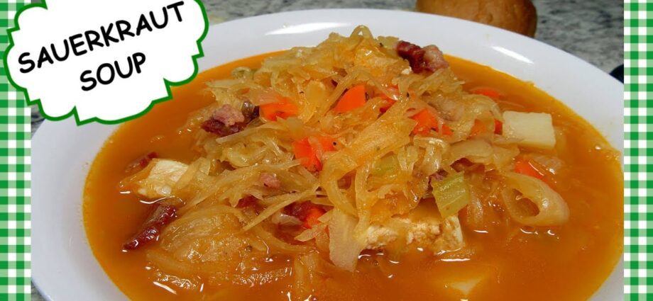 Sauerkraut soup, recipe. Video