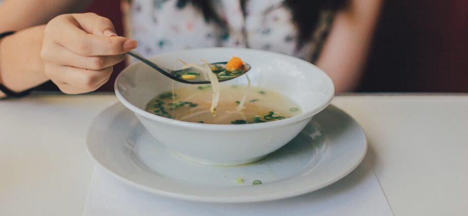 Scientists: soup is the basis for a diet