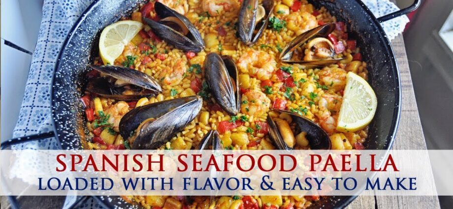 Seafood paella: recipe video