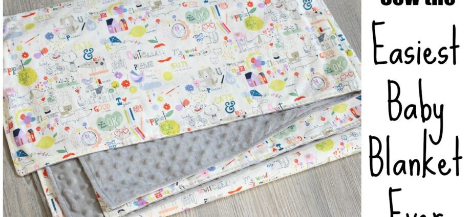 Sewing baby bedding. Video