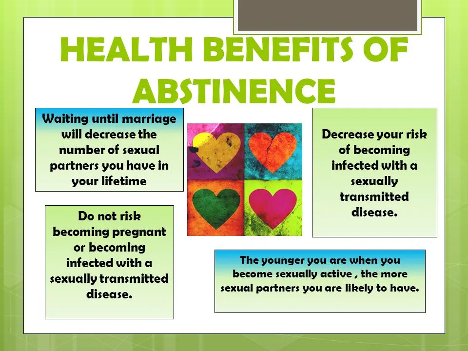 Sexual abstinence: benefits and consequences