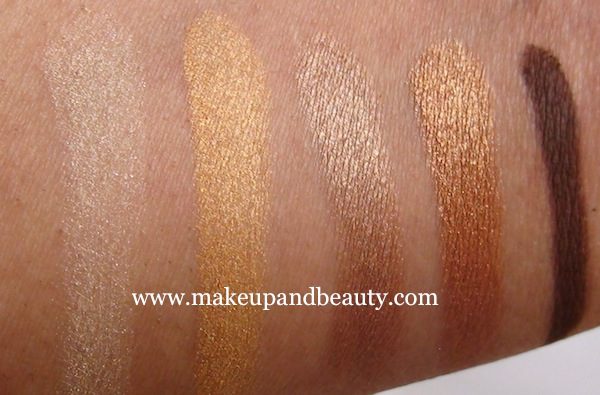 Shades of gold makeup from Estee Lauder