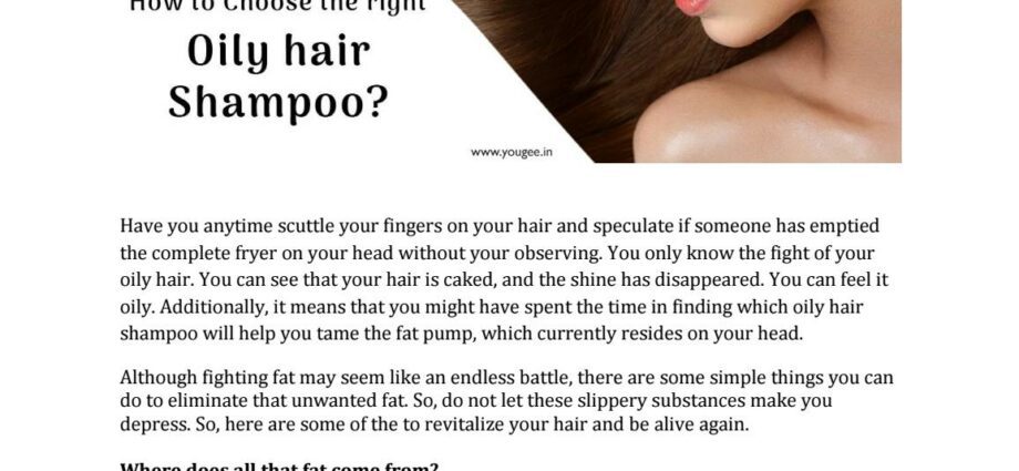 Shampoo for oily hair &#8211; how to choose? Video