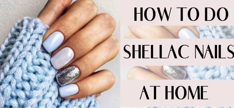 Shellac manicure at home. Video