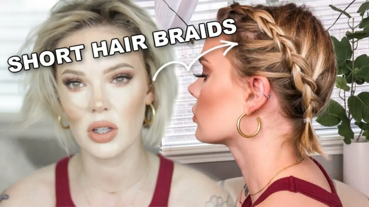 Short hair: how to braid? Video master class