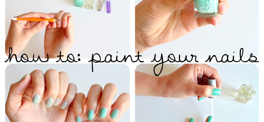 Short nails: how to learn to paint? Video tutorial