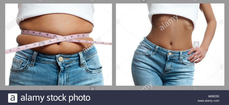 Slimming before and after