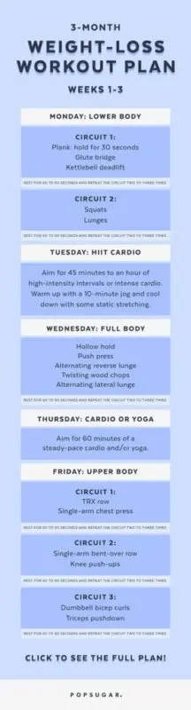 Slimming workout program