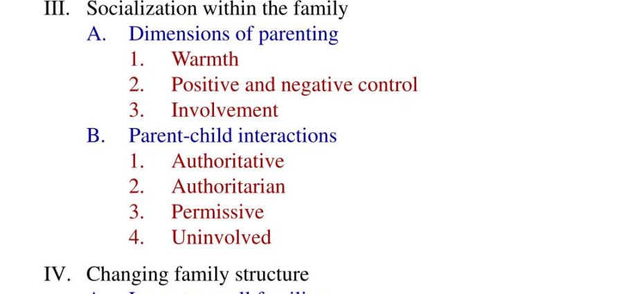 Socialization of the child in the family: process, upbringing, the role of the family