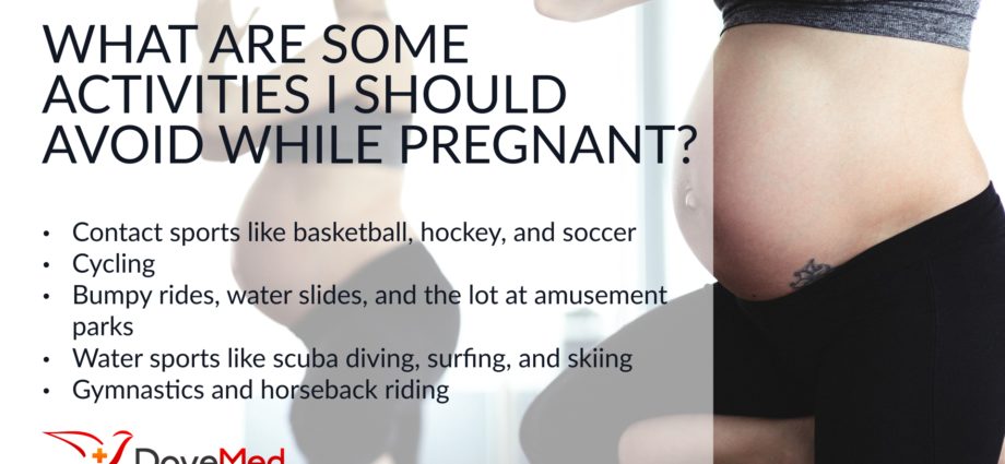 Sports to avoid when you are pregnant