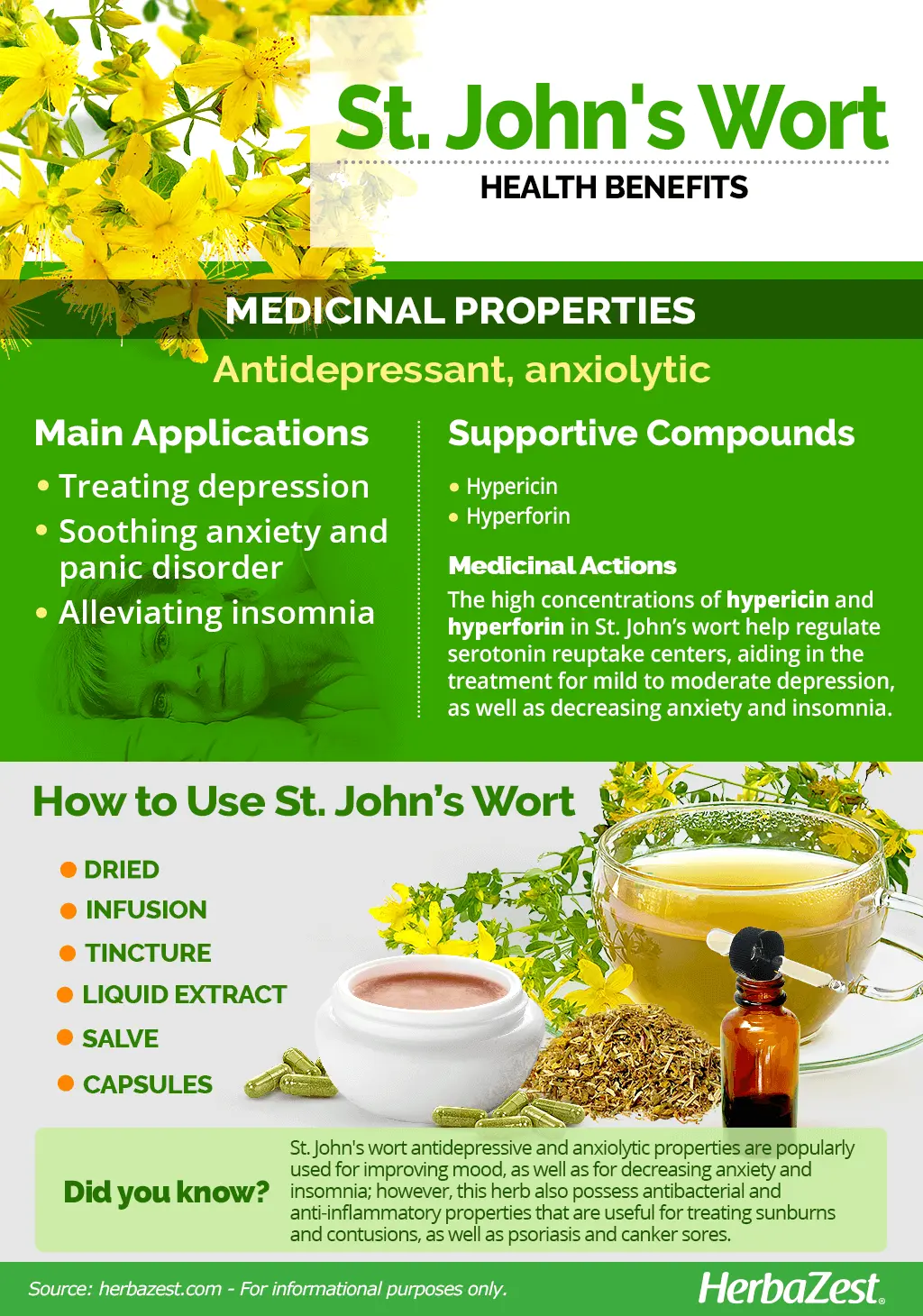 St. John&#8217;s wort: benefits and applications. Video